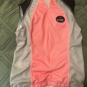 Hincapie Women's Pink and Gray Cycling Jersey